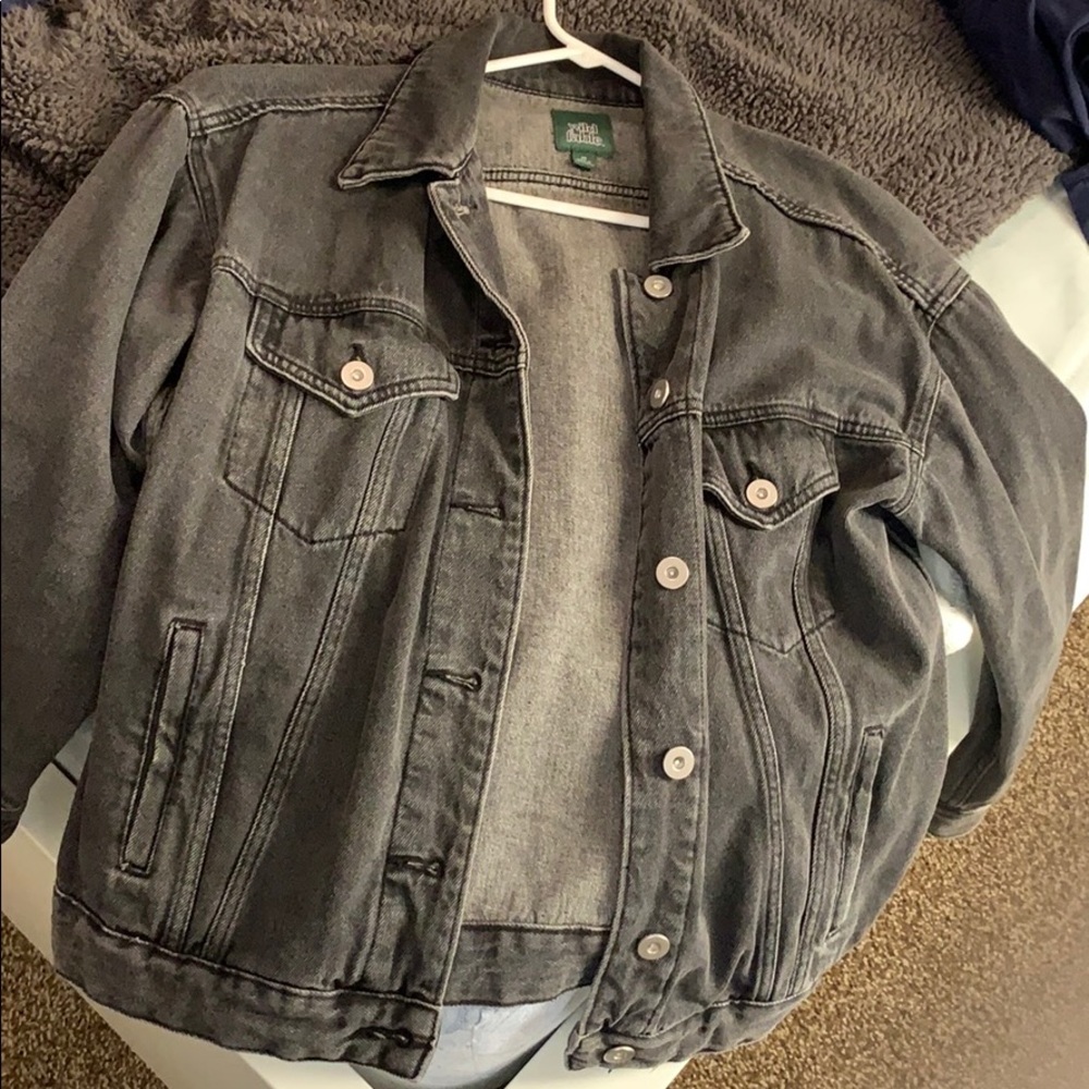Vintage Style Gray Jean Jacket